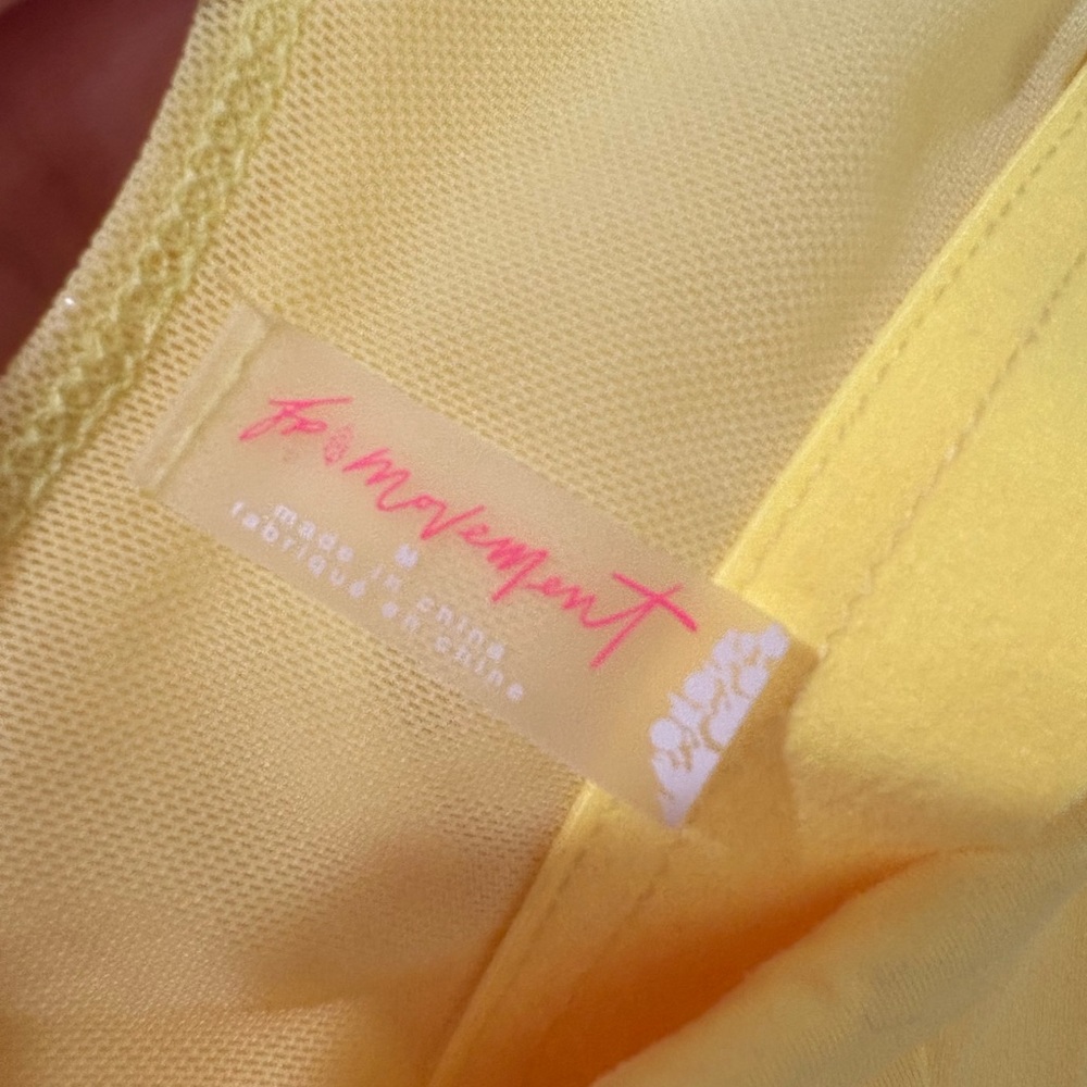 Free people movement Way Home skort romper in Lemon Verbena Medium - Picture 12 of 13